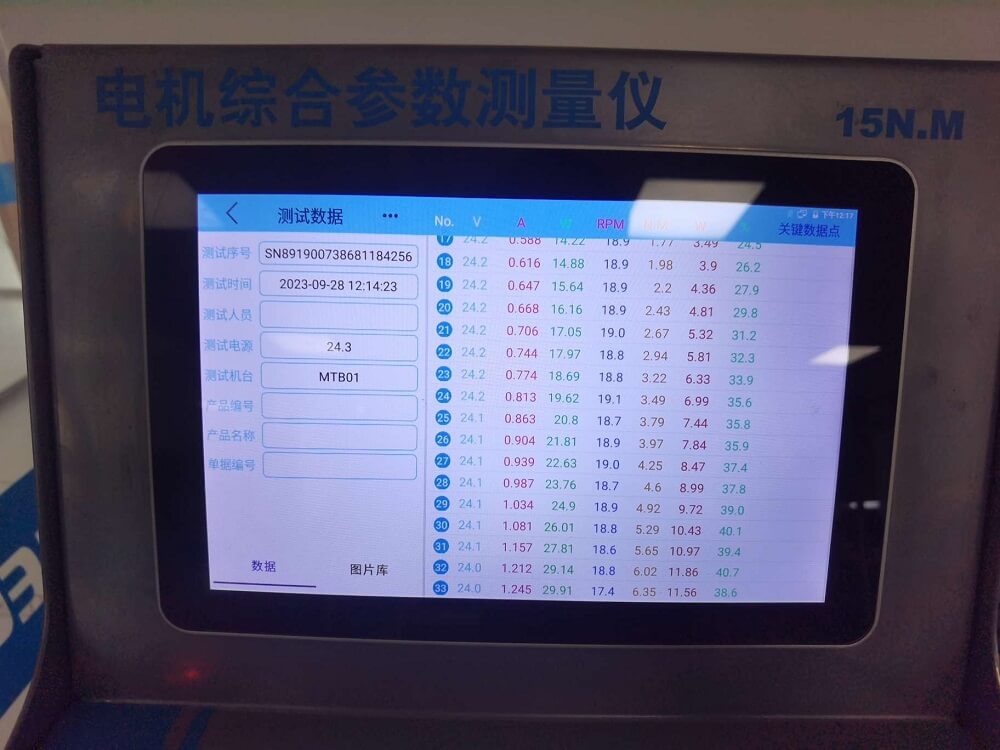 TT-BL60 data test